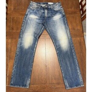 AG Adriano Goldschmied Graduate Fit Pants Light Wash Jeans 32x33 NWOT Faded